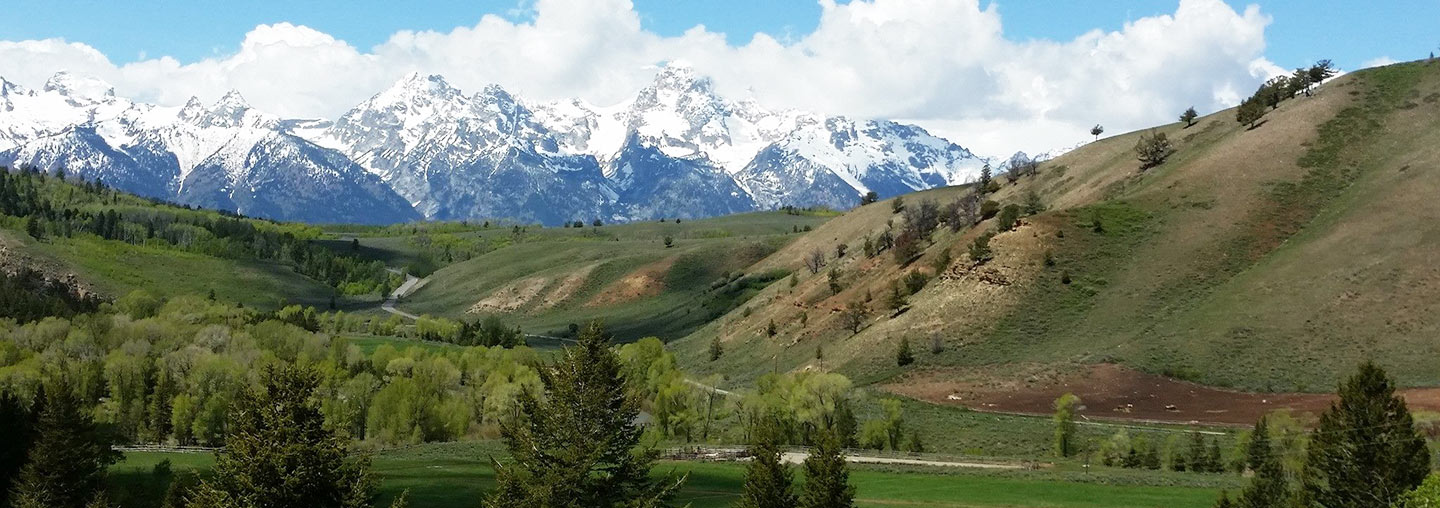 Grand Tetons from Red Rock Ranch