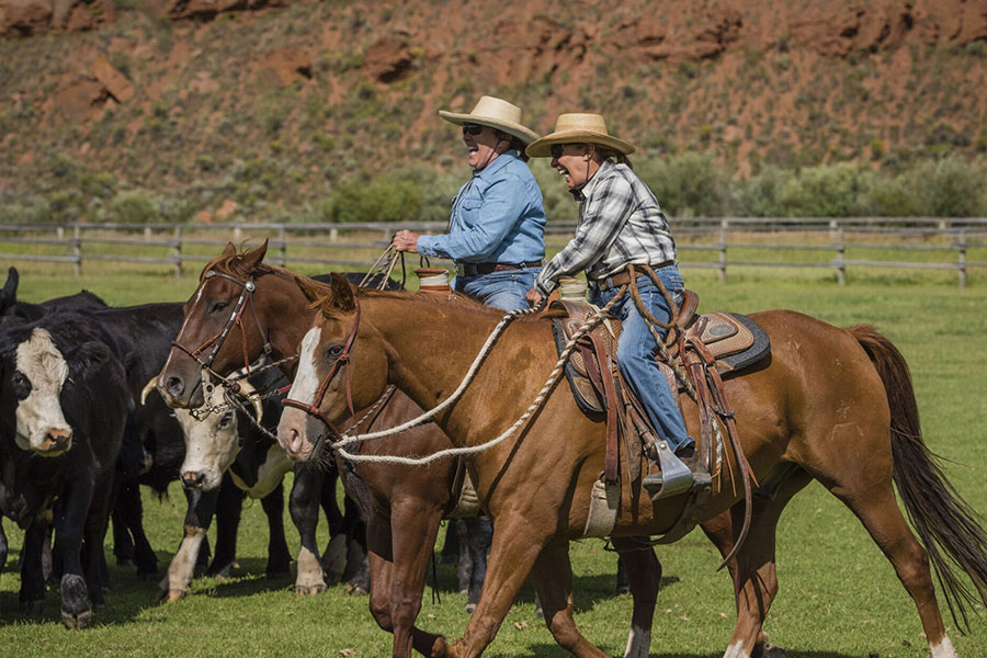 horseback riding at Red Rock Ranch