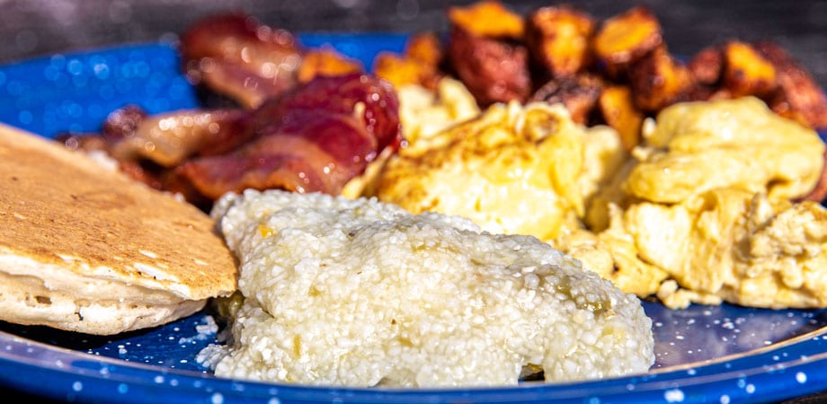A plate full of breakfast