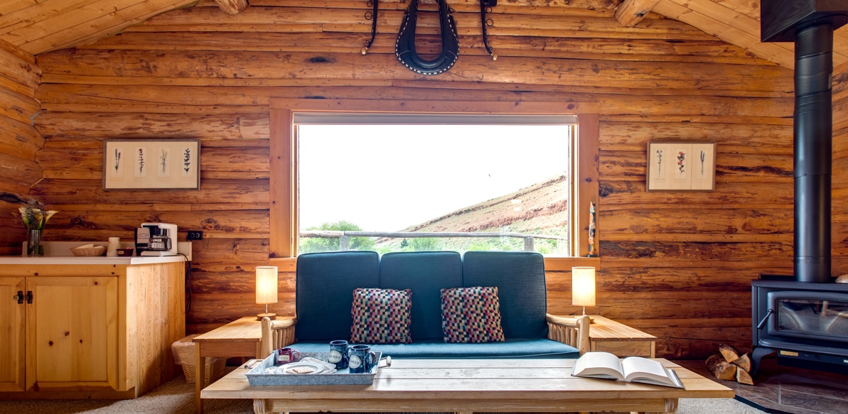 Hopi cabin livingroom seating area