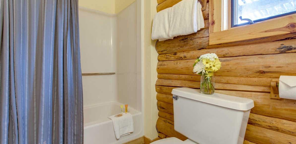 Bathroom in Navajo cabin